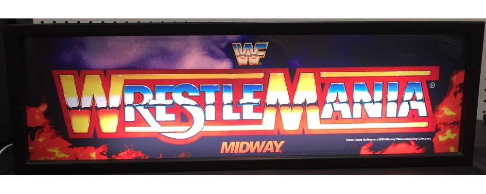 WWF Wrestlemania Arcade Marquee - Lightbox - Midway